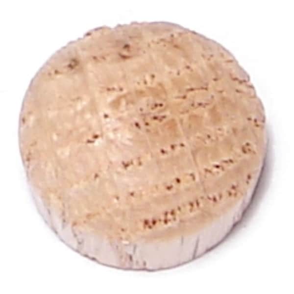 1/2" Oak Wood Round Head Plugs 100PK